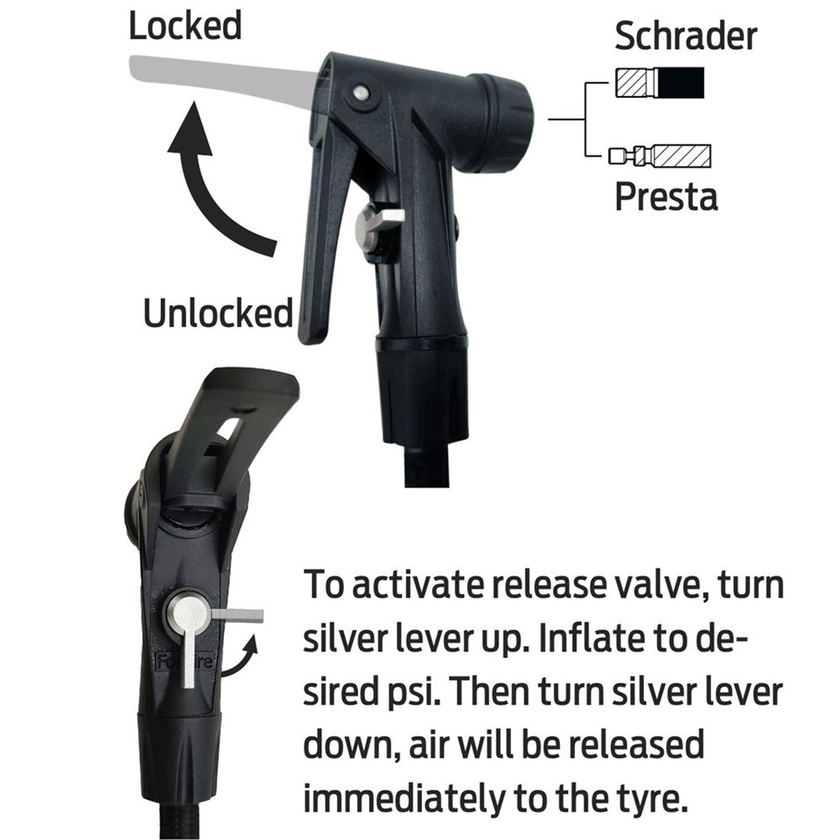 Azur Floor Pump - Tl - Tubeless - Digital Gauge - Smart Valve