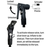 Azur Floor Pump - Tl - Tubeless - Digital Gauge - Smart Valve
