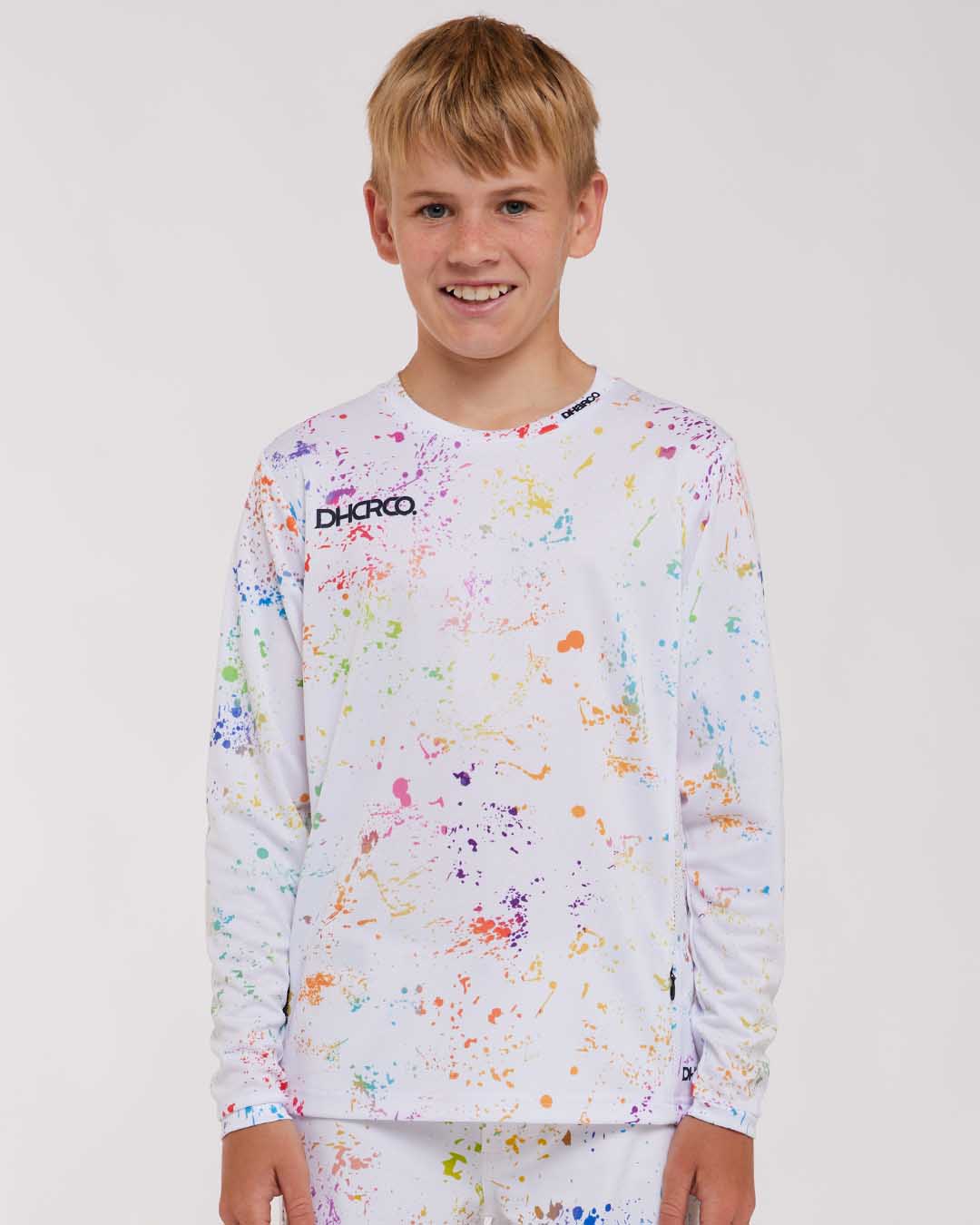 Dharco Youth Gravity Jersey | Paint Splat YS / 6