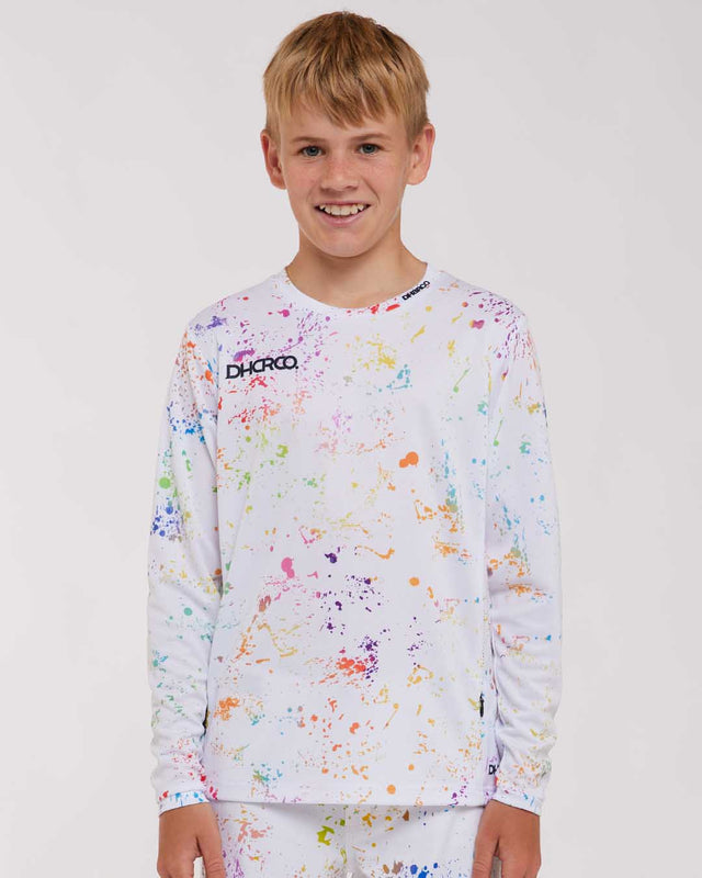 Dharco Youth Gravity Jersey | Paint Splat YS / 6