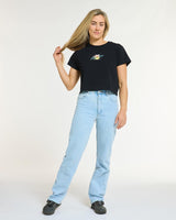 Dharco Womens Cotton Crop | Decade Of Dharco - Black - Small