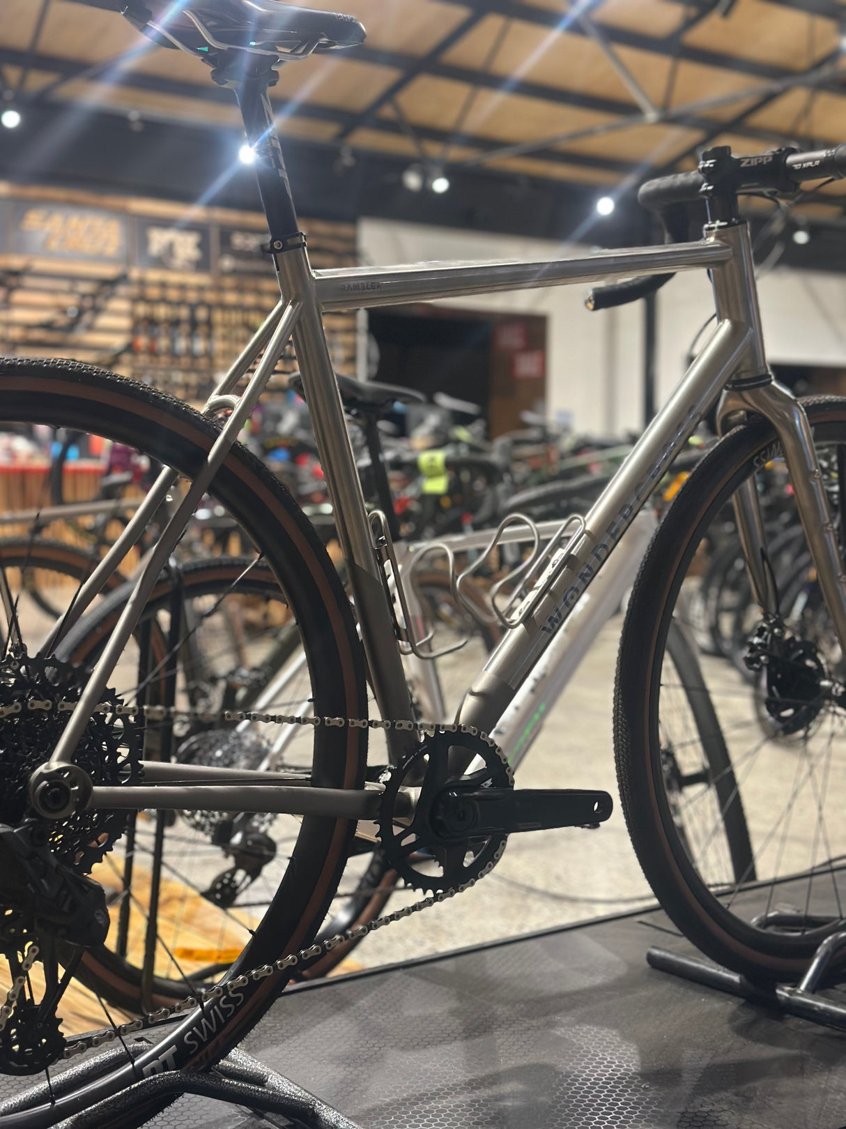 Wondercross Rambler - Titanium Gravel - Custom Build - Gx Axs / Rival + Dt Swiss G1800 Wheels - 56cm (large)