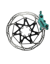 Sram Disc Brake Full Expert Kit - Motive Ultimate Stealth - Alu Lever - Teal Splatter