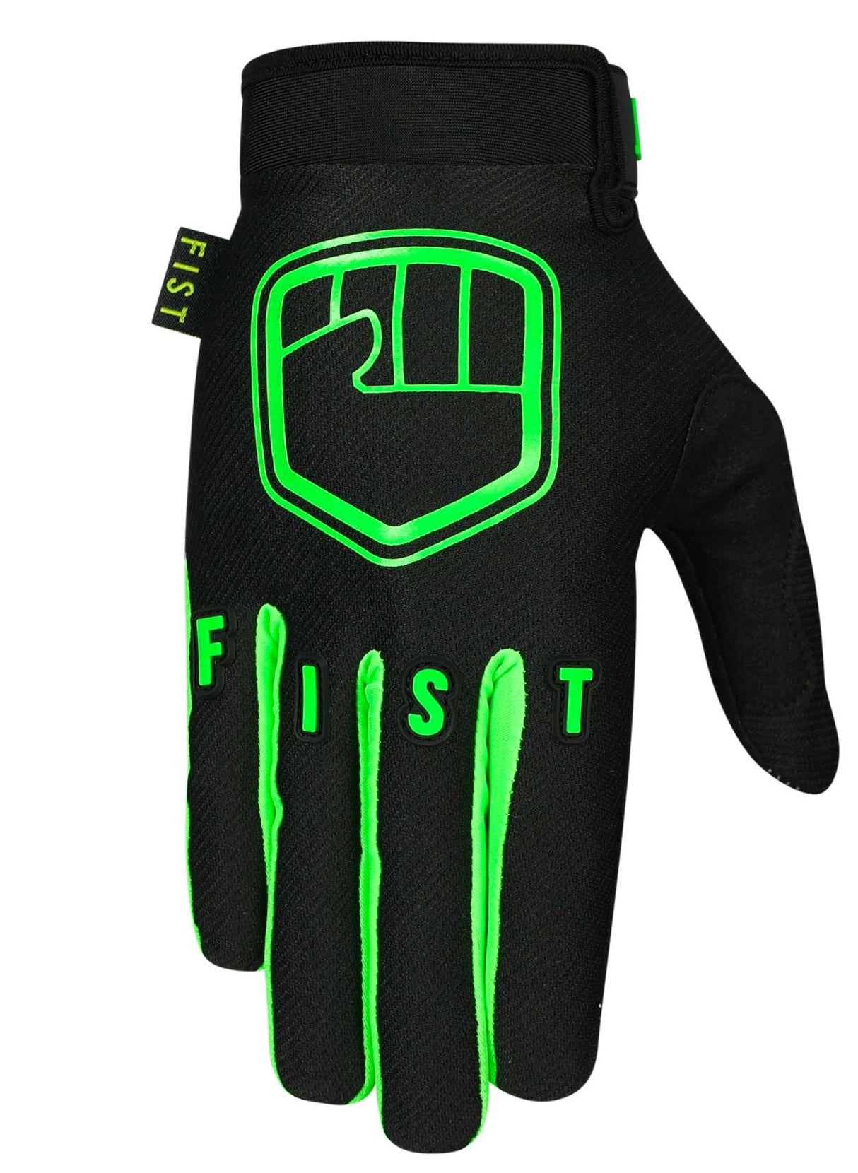 Fist Gloves - Strapped Fluro Green