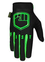 Fist Gloves - Strapped Fluro Green
