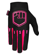 Fist Gloves - Strapped Fluro Pink