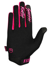Fist Gloves - Strapped Fluro Pink
