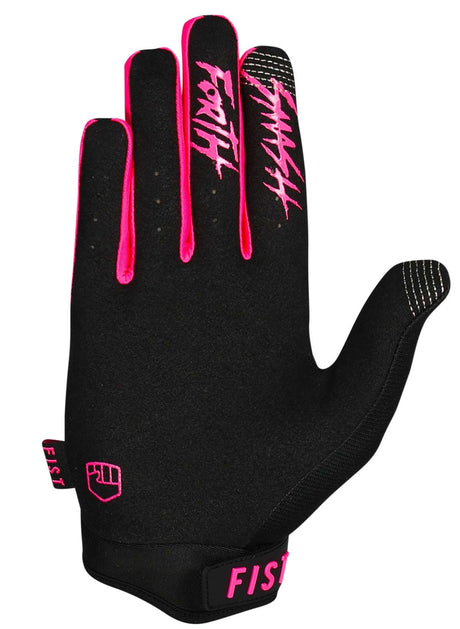 Fist Gloves - Strapped Fluro Pink