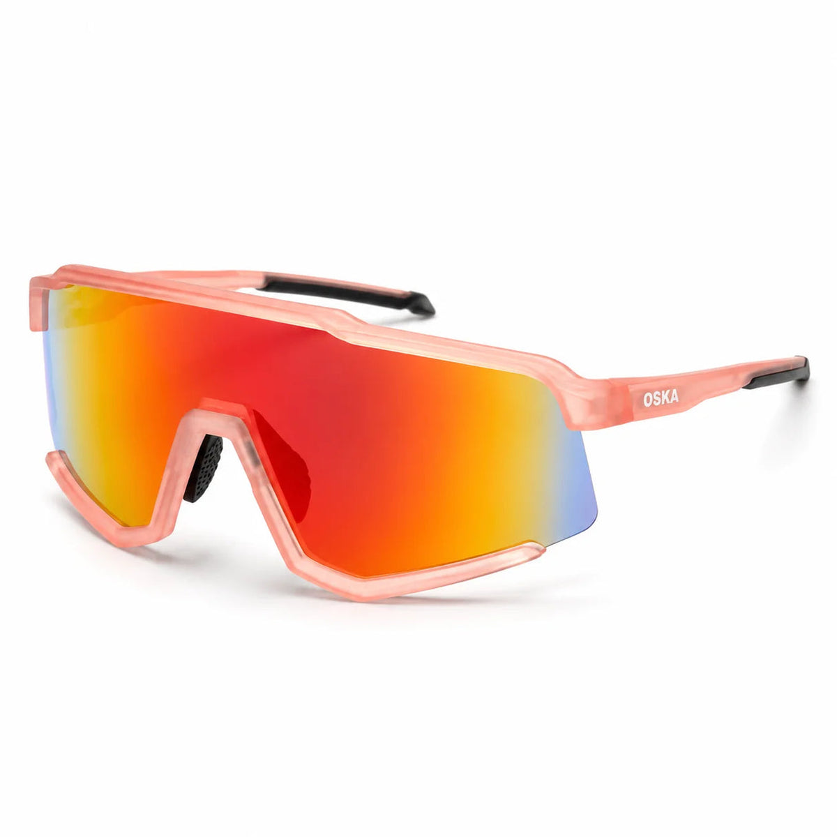 Oska Eyewear Sunglasses - Silvan - Matte Pink Frame - Red Photochromic Lens (includes Prescription Clip Insert)