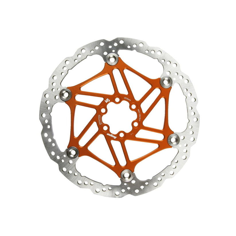 Hope Floating Disc V4 Vented - Orange - 6-bolt - 203mm