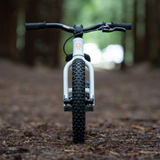 Kids Ride Shotgun Dirt Hero Balance Bike 14" + Brake Master Kit (white)