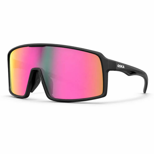 Oska Eyewear Sunglasses - Karma - Matte Black Frame - Pink Photochromic Lens (includes Prescription Clip Insert)