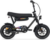 Pedal Bandit Mini - 14" Electric Fat Tyre Bike - Black / Retro