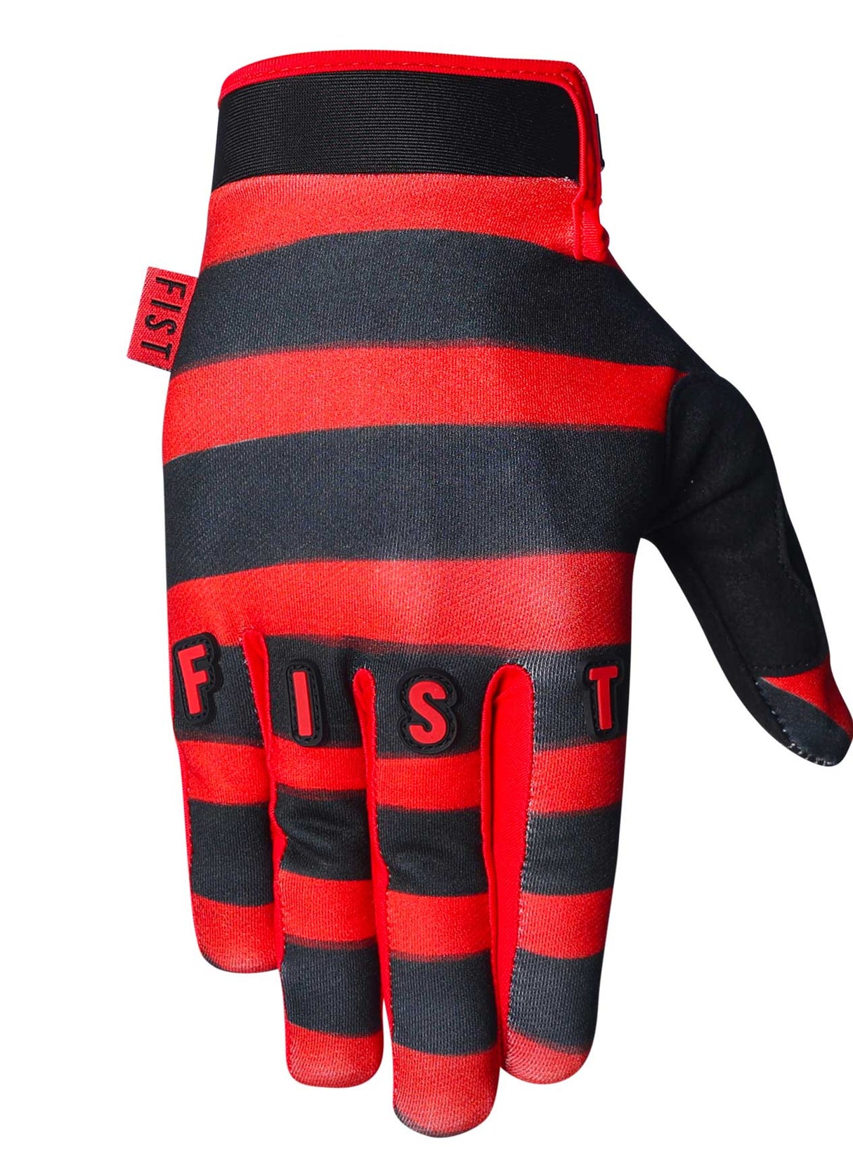 Fist Gloves Strapped - Red Stripe