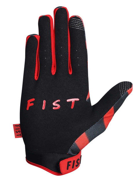 Fist Gloves Strapped - Red Stripe