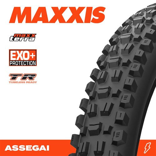 Maxxis Tyre Assegai 27.5 X 2.50 New Maxxterra Exo+ Tr 60tpi Fold E25