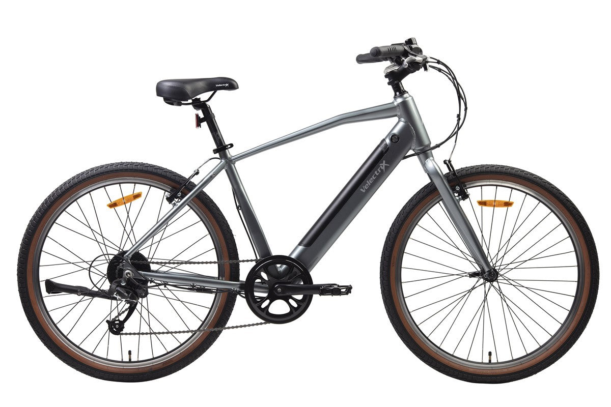 Velectrix 2022 Cruiser (hub Drive) With (rim Brakes) [cl:silver Sz:l/xl]