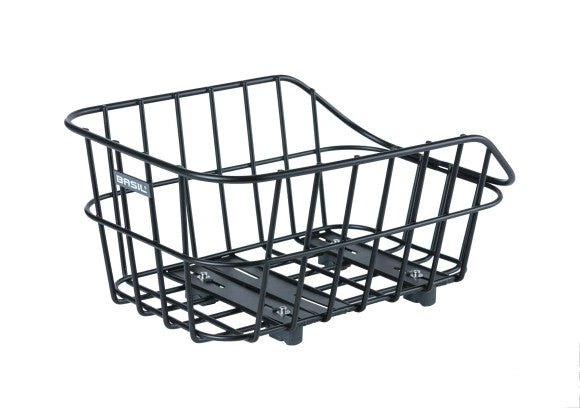 Basil Cento Alu Rear Basket Wsl Black