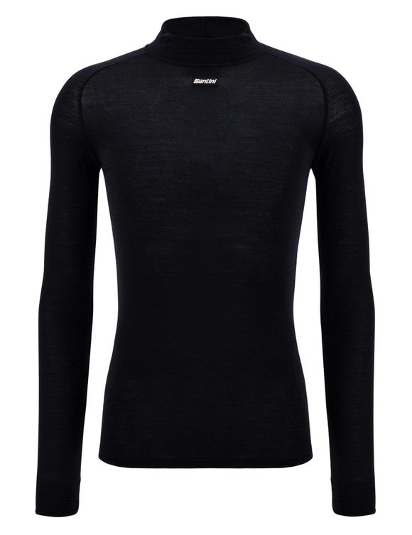 Santini Sms Lana Long Sleeve Wool Baselayer 4w - Black - Xl
