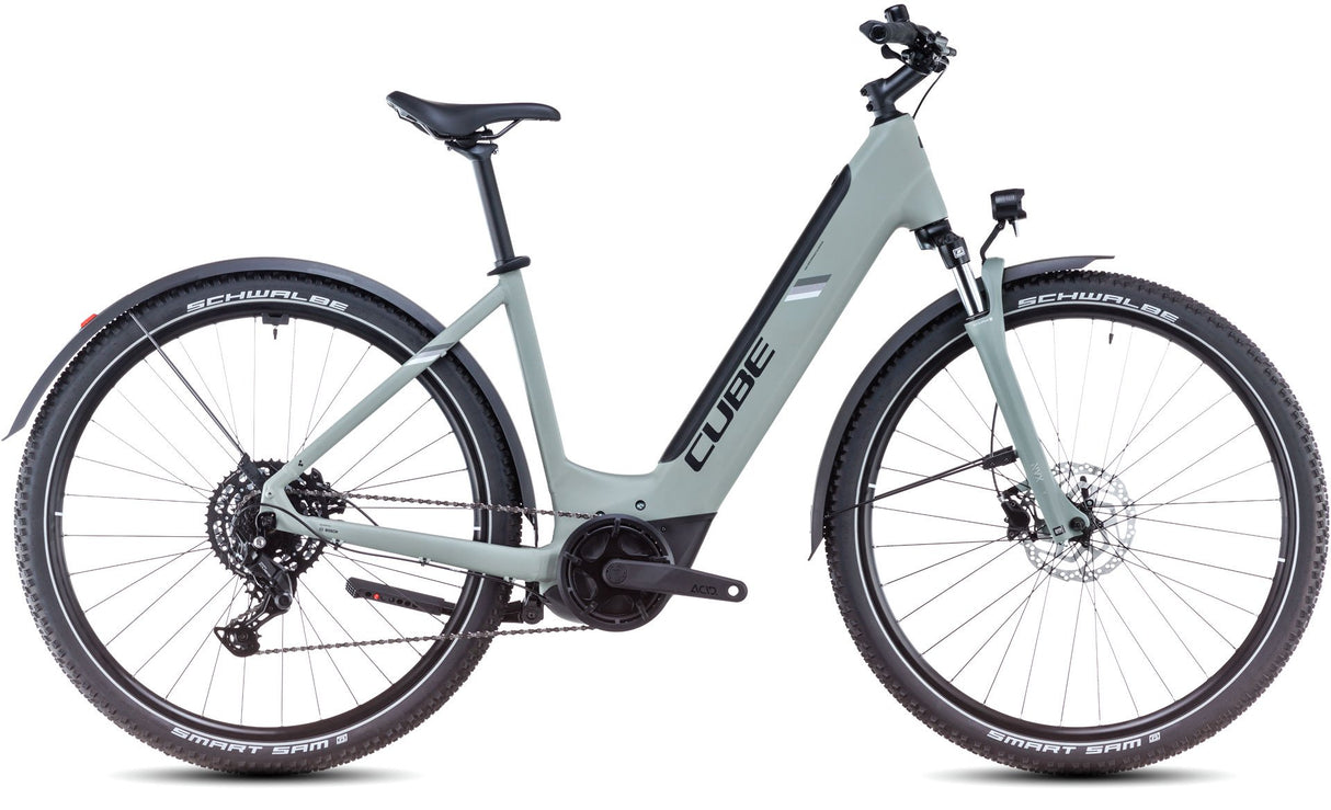 Cube Nuride Hybrid - Performance 500 Easy Entry - Swamp Grey/black - Small